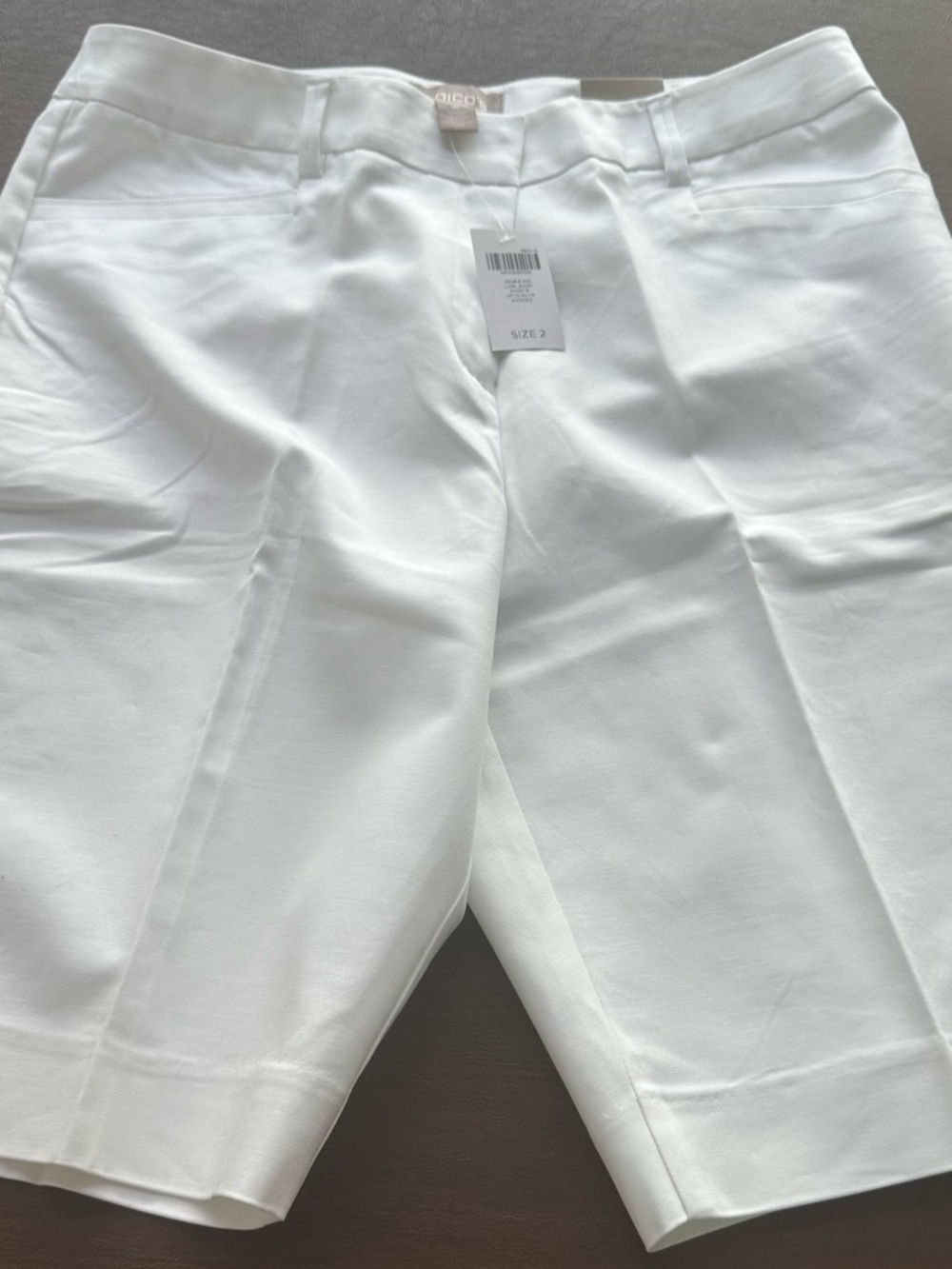 Chico's White Women's Bermuda Shorts